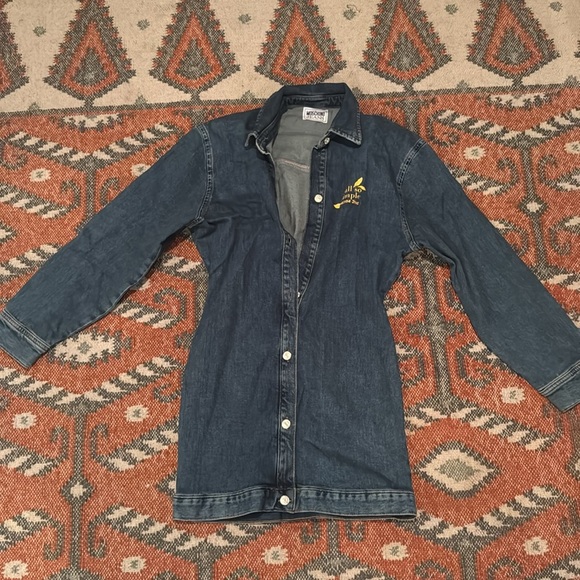 Moschino Jeans Denim Dress in Multi Blue size medium - Picture 5 of 7